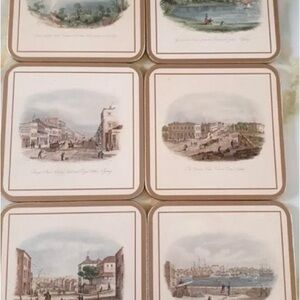 Vintage Scenic Coasters Set